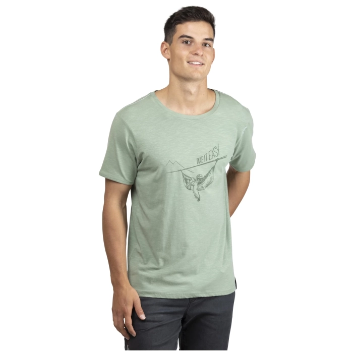 T-shirt męski Chillaz SLOTH GREY GREEN